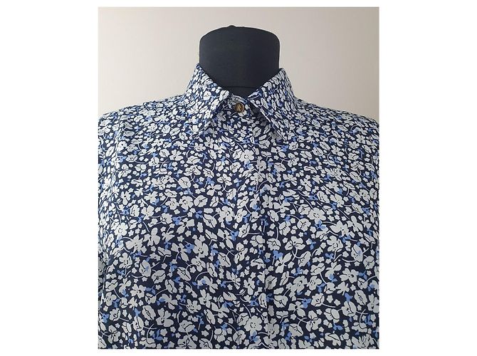 Camicia Ralph Lauren a fiori blu e bianca Bianco - vista 2