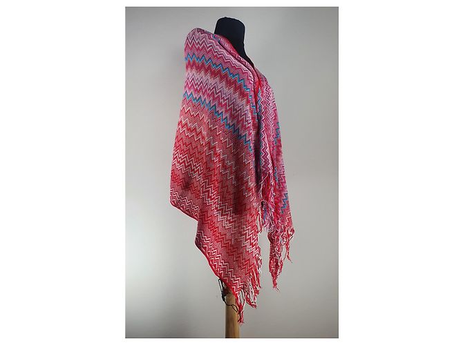 Missoni Schal aus Baumwolle mehrfarbig Mehrfarben - Ansicht 2