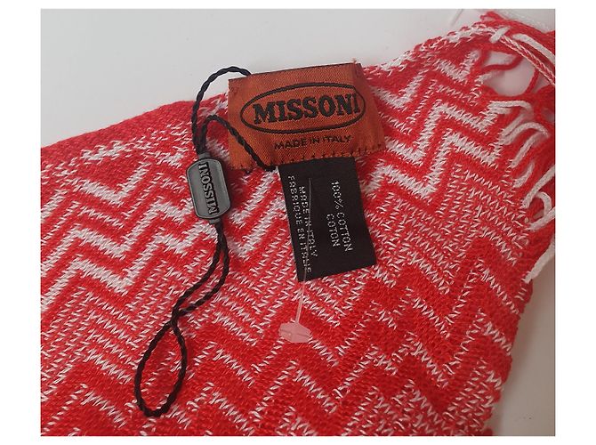 Missoni Schal aus Baumwolle mehrfarbig Mehrfarben - Ansicht 4