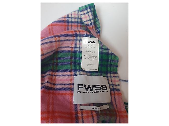 Autre Marque Mehrfarbiger Wollschal Mehrfarben - Ansicht 5