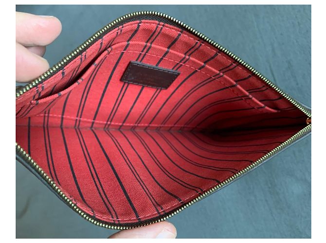 Pochette Louis Vuitton Neverfull Damier Ebene - vista 7