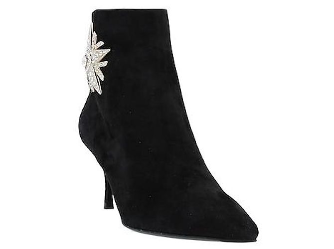 ROGER VIVIER Botines de nubuck adornados Negro - vista 2