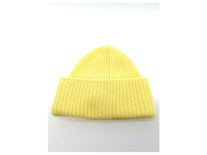 ACNE STUDIOS (Acne) Knit cap / wool / YLW / plain - view 2