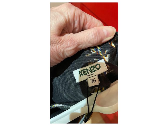 Gonna Kenzo in cotone ed elastan multicolore - vista 3