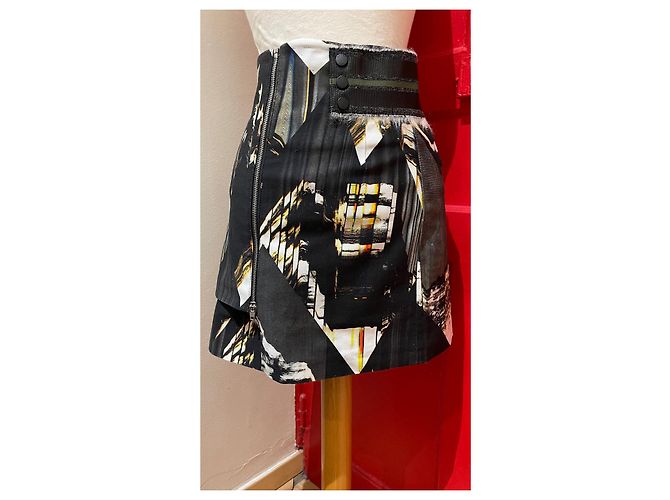 Gonna Kenzo in cotone ed elastan multicolore - vista 7