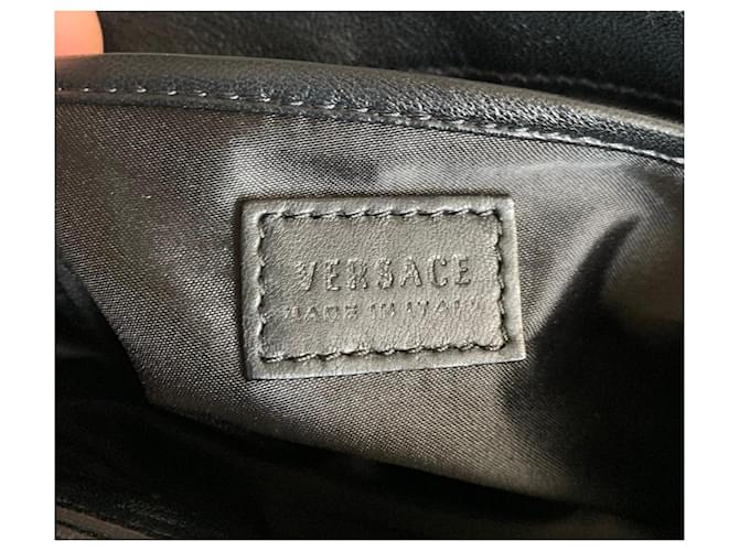 Bolsa Versace Palazzo em python preto - vista 10