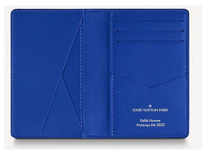 Louis Vuitton LV Pocket Organizer fuchsia blue leather Fuschia - view 3