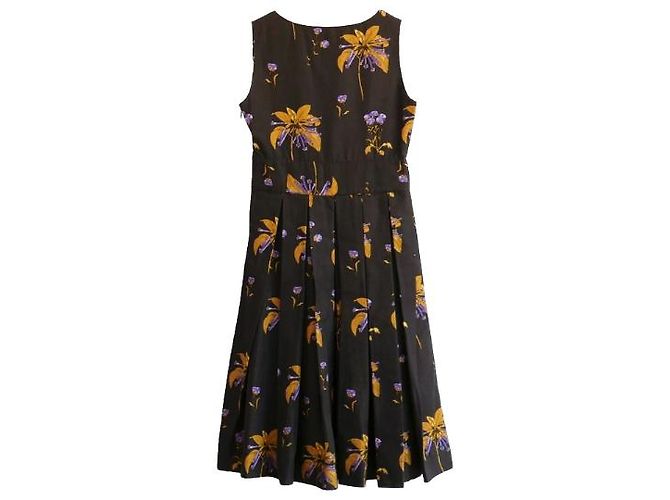 Prada Resort 2008 Ballkleid aus Seide mit Blumenmuster - Ansicht 2