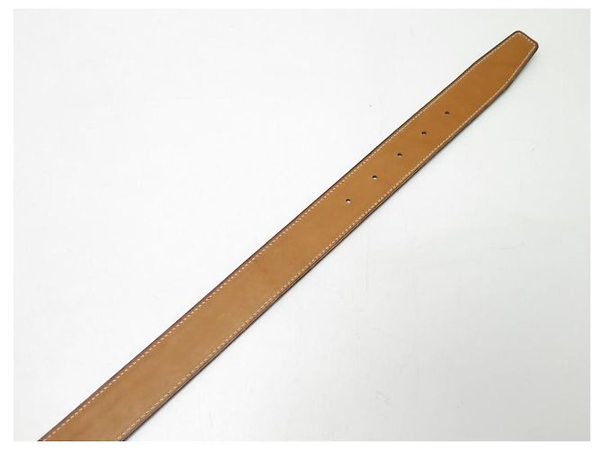 Autre Marque NEUE T-GURTBINDE 85 95 KOMPATIBLE HERMES-SCHNALLE 32MM KROKODIL LEDER Braun - Ansicht 4