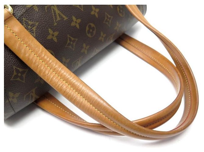 LOUIS VUITTON BEVERLY GM SR HANDBAG0190 LEATHER & CANVAS MONOGRAM HAND BAG Brown - view 4