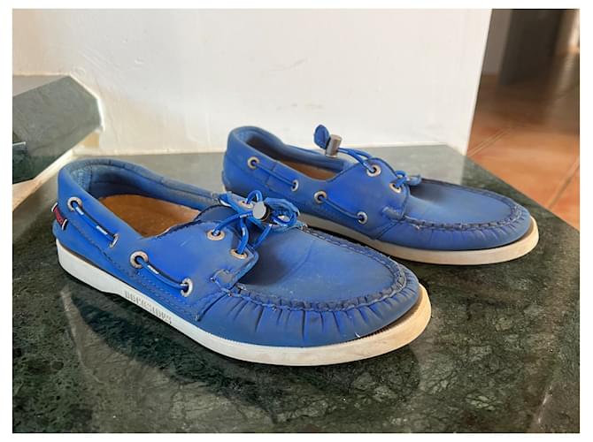 Sebago Dockside Bianco Blu Blu chiaro - vista 2