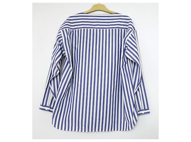 Céline Complejo turístico Celine x Philo 2016 Camisa túnica a rayas - vista 5