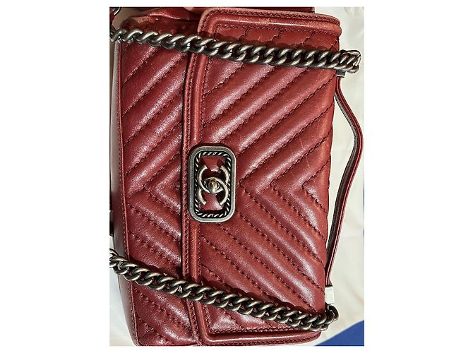 Timeless Borsa a mano Chanel Classic in pelle rossa Rosso - vista 3