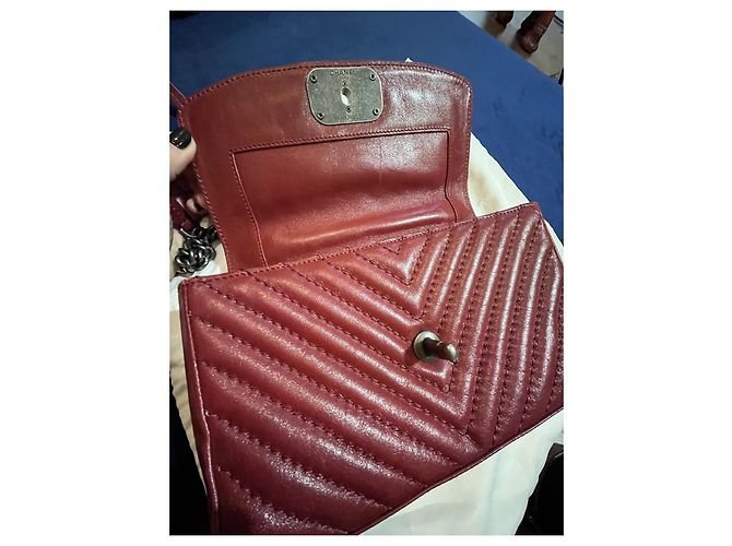 Timeless Borsa a mano Chanel Classic in pelle rossa Rosso - vista 4