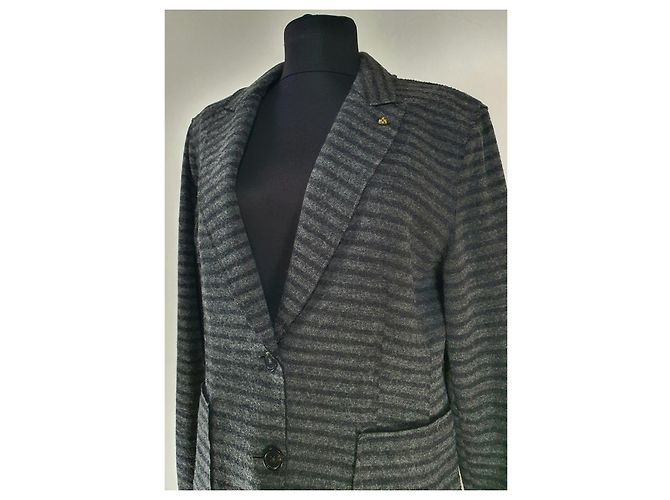 Blazer de rayas gris Blonde No.8 - vista 2