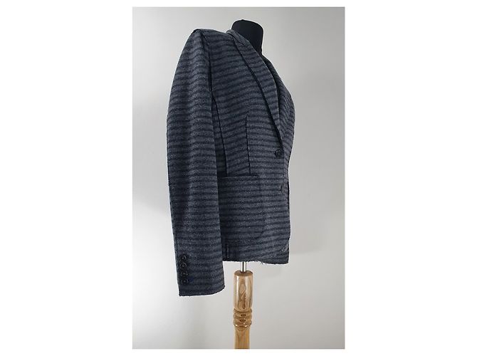 Blazer de rayas gris Blonde No.8 - vista 4