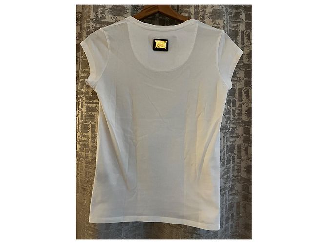 Camiseta Philipp Plein Blanca de Algodón con Pedrería Calavera Blanco - vista 2