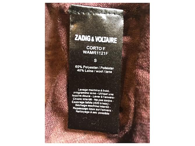 Zadig & Voltaire Pflaumenfarbener Pullover von Zadig et Voltaire Größe S Dunkelviolett - Ansicht 4