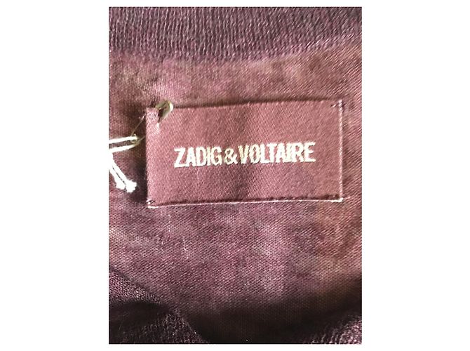 Zadig & Voltaire Pflaumenfarbener Pullover von Zadig et Voltaire Größe S Dunkelviolett - Ansicht 5