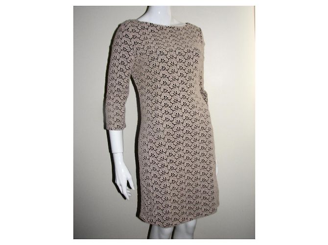Diane Von Furstenberg DvF Sarita Acorn Guipure-Spitzenkleid Hellbraun - Ansicht 2