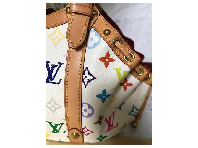Borsa a mano Louis Vuitton Theda in pelle bianca Bianco - vista 10