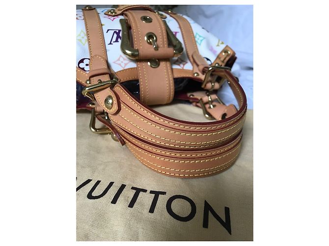 Borsa a mano Louis Vuitton Theda in pelle bianca Bianco - vista 11
