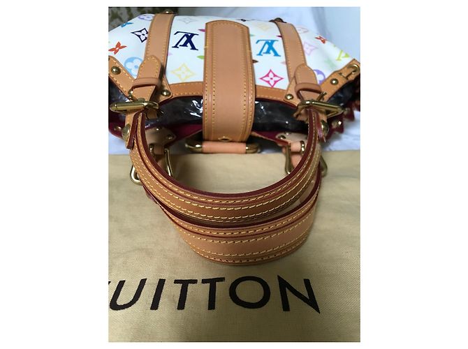 Borsa a mano Louis Vuitton Theda in pelle bianca Bianco - vista 6