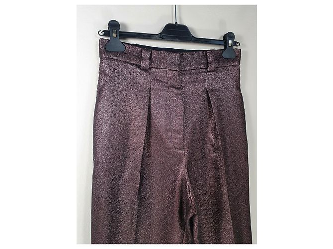 Tara Jarmon Hose in Rosa Baumwolle Polyester Pink - Ansicht 4