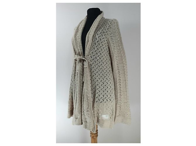 Strickjacke Odd Molly Beige Wolle Alpaka - Ansicht 2