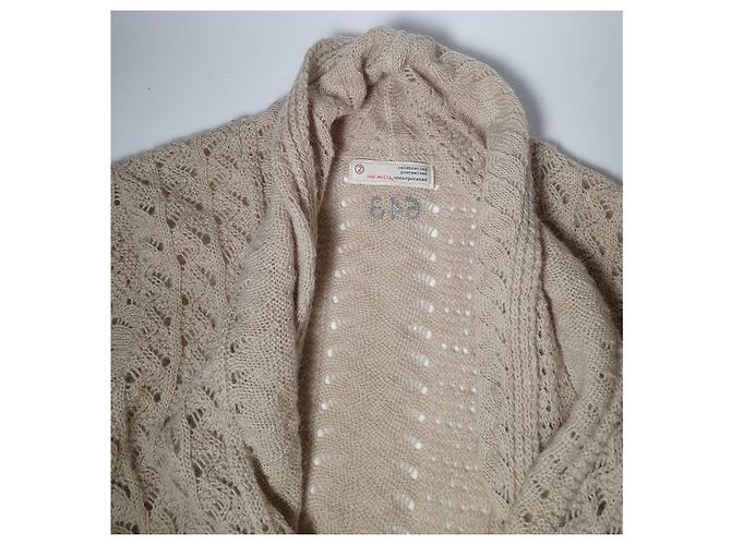 Strickjacke Odd Molly Beige Wolle Alpaka - Ansicht 4