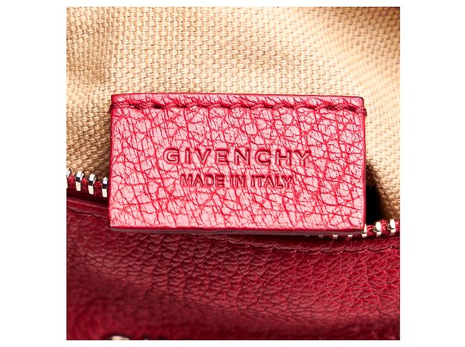 Borsa a tracolla mini Pandora in pelle rossa di Givenchy - vista 7
