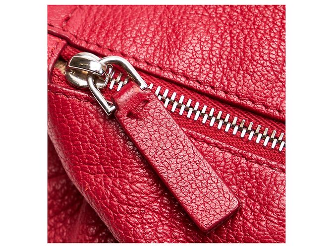 Borsa a tracolla mini Pandora in pelle rossa di Givenchy - vista 9