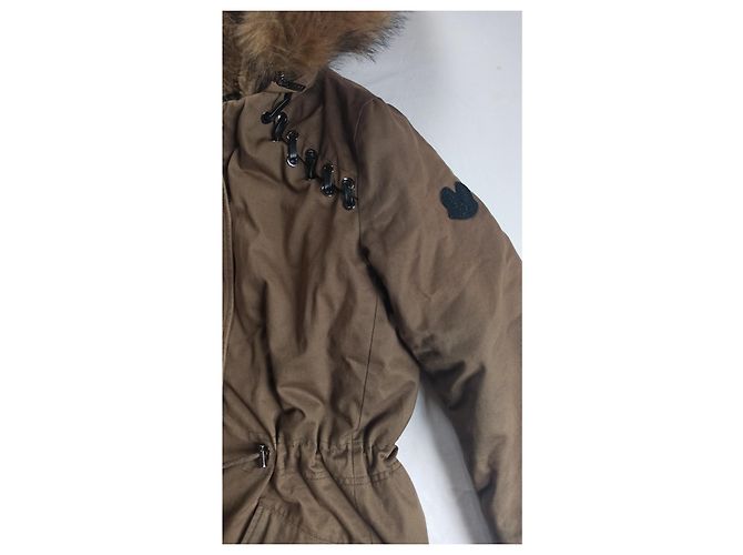 Parka Ikks Kaki con inserti in pelle Taglia L Cachi - vista 5