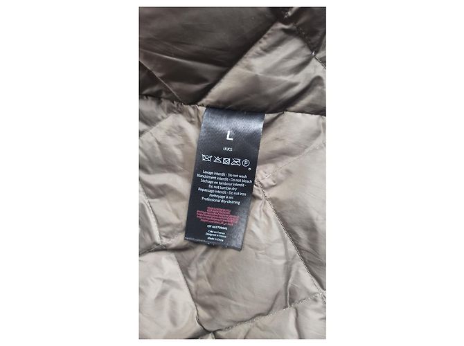 Parka Ikks Kaki con inserti in pelle Taglia L Cachi - vista 8
