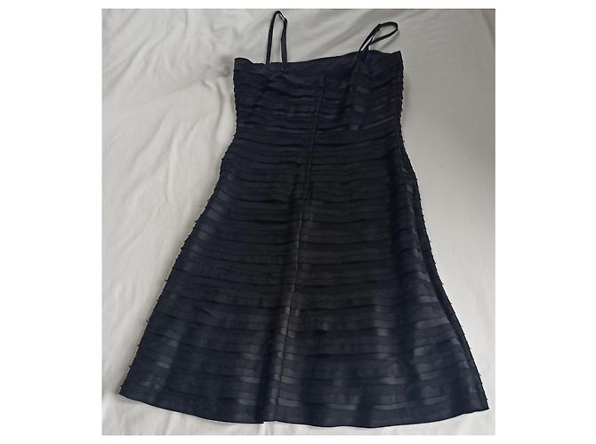 Trägerloses Kleid in Schwarz von Bcbg Max Azria Seide und Polyester - Ansicht 2