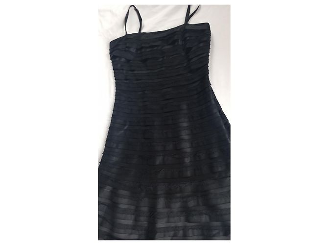 Trägerloses Kleid in Schwarz von Bcbg Max Azria Seide und Polyester - Ansicht 3