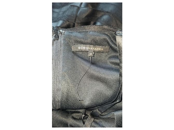 Trägerloses Kleid in Schwarz von Bcbg Max Azria Seide und Polyester - Ansicht 6