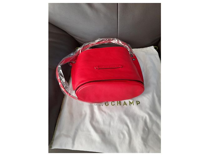 Borsa a mano Longchamp 3D in pelle rossa Rosso - vista 5
