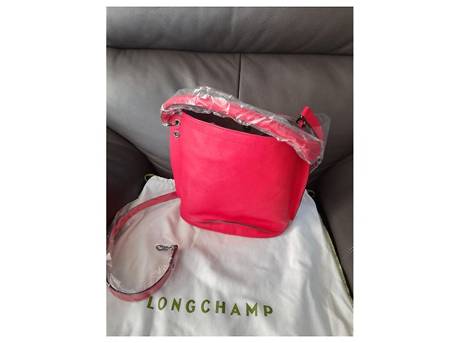 Borsa a mano Longchamp 3D in pelle rossa Rosso - vista 7