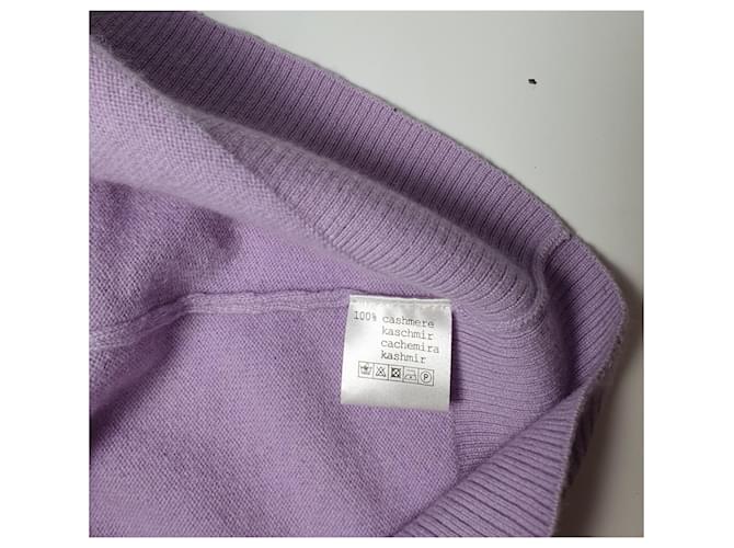 FTC Kaschmir Strickjacke Lila - Ansicht 6