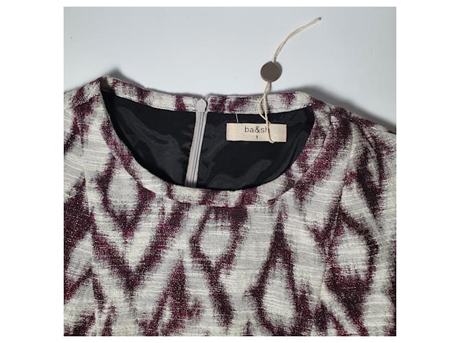 Top Ba&Sh Viola Scuro Cotone Multicolore - vista 2