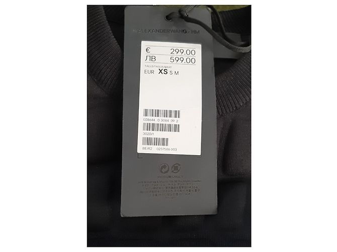 Alexander Wang x H&M Schwarzes Scuba Neopren Sweatshirt Krokoprägung - Ansicht 4