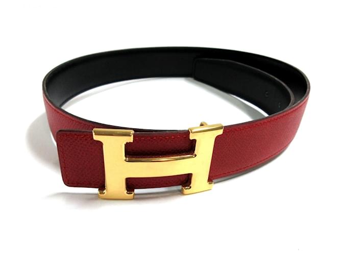 Hermès Hermes H Red Leather ref.446332 - Joli Closet