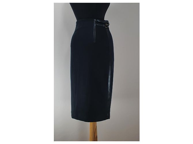 Falda Sportmax negra de algodón Negro - vista 3