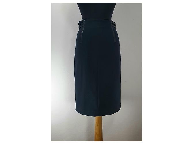 Falda Sportmax negra de algodón Negro - vista 4