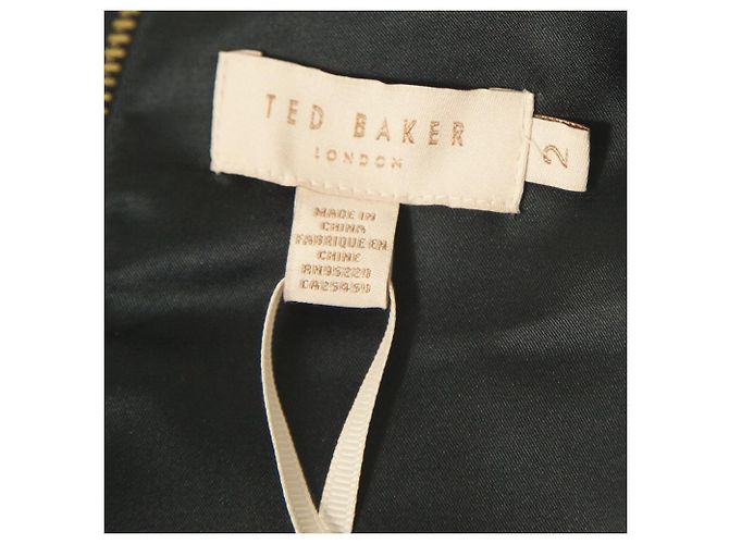 Top corto de poliéster con cremallera trasera sin mangas y estampado floral azul de Ted Baker 2 - vista 3