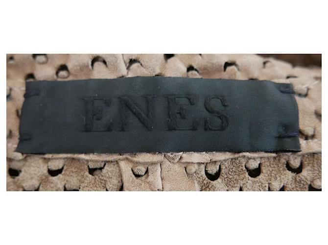 Enes Punchec Lederjacke Beige - Ansicht 5
