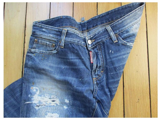 Dsquared2 Jeans attillati,taille 52. Blu - vista 2