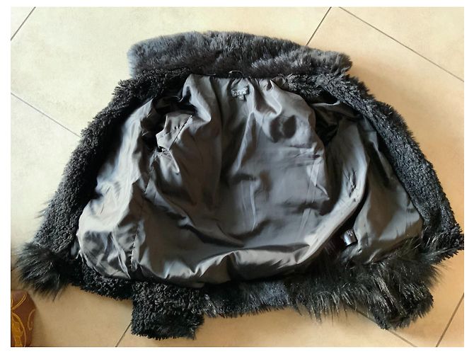 Abrigo Topshop negro de poliéster Talla S - vista 3