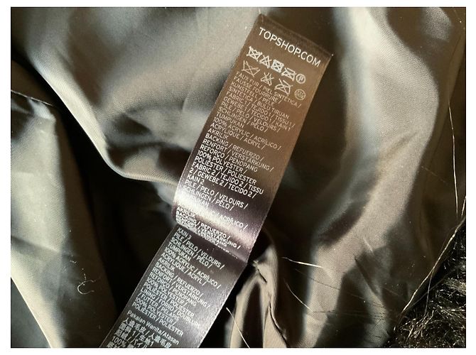 Abrigo Topshop negro de poliéster Talla S - vista 5